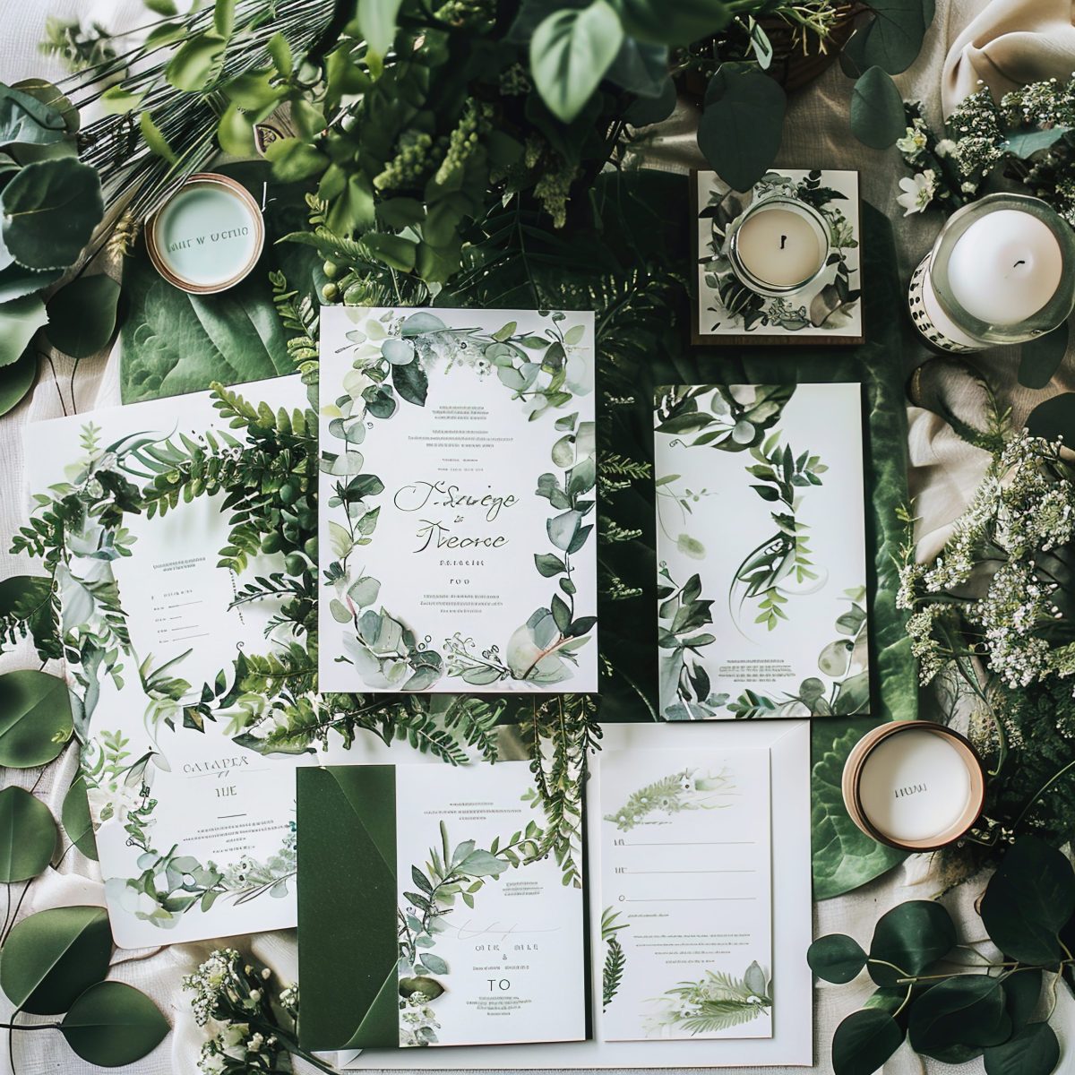 Complete your wedding day with a complementing style of the wedding invitation card. Simply designed for a greenery wedding theme that will surely be the best day of your Job ID: 000ccd49-690e-4435-82ce-750d4999d75c